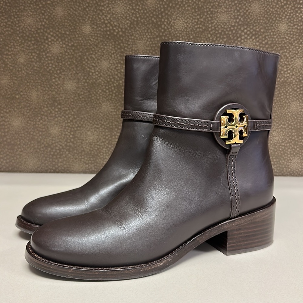 🔥🔥🔥Tory Burch Miller Brown Leather Boots